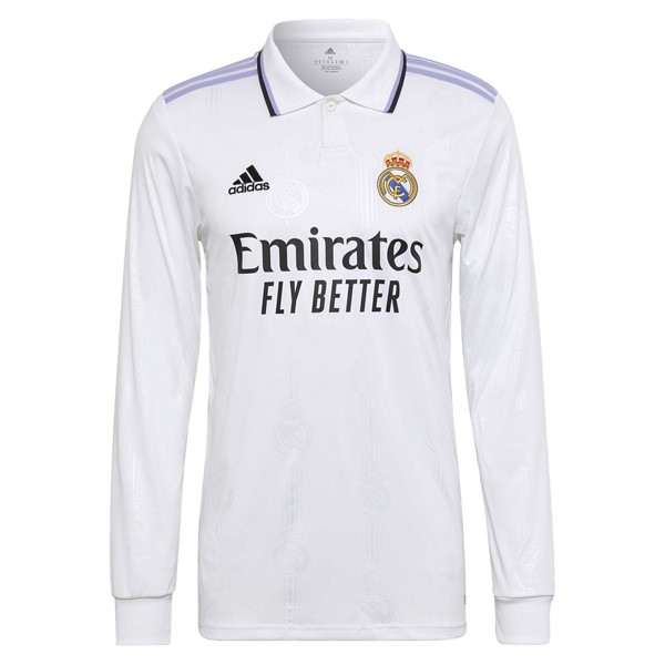 Camiseta Real Madrid 1ª Kit ML 2022 Blanco